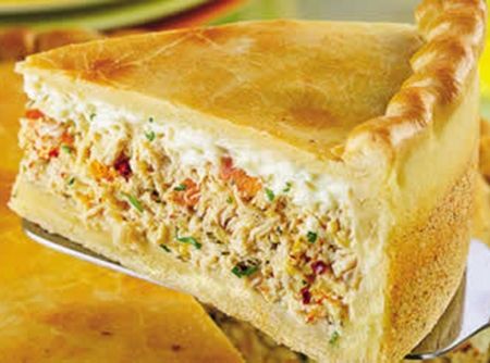 torta de frango com catupiry (serve 6 pessoas)