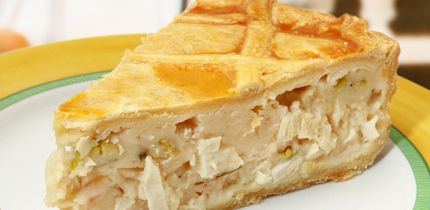 torta de palmito (serve 6 pessoas)